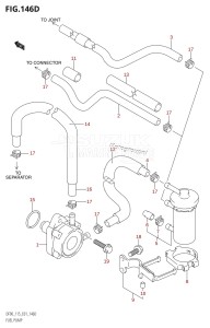 DF90 From 09001F-371001 (E01)  2003 drawing FUEL PUMP (DF115WT:(K6,K7,K8,K9,K10,011),DF115WZ)