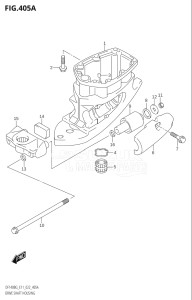 11505Z-240001 (2022) 115hp E11 E40-Gen. Export 1-and 2 (DF115BZG  DF115BZG    DF115BZG) DF115BZG drawing DRIVE SHAFT HOUSING