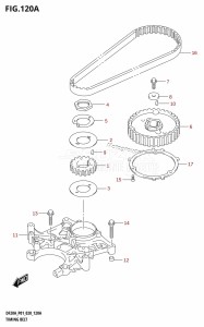 DF20A From 02002F-040001 (P01 P40)  2020 drawing TIMING BELT