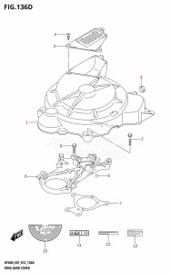 DF50A From 05003F-210001 (E01)  2012 drawing RING GEAR COVER (DF50A:E01)