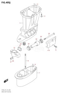 05004F-610001 (2016) 50hp E01-Gen. Export 1 (DF50AVT  DF50AVTH) DF50A drawing DRIVE SHAFT HOUSING (DF60AQH:E01)