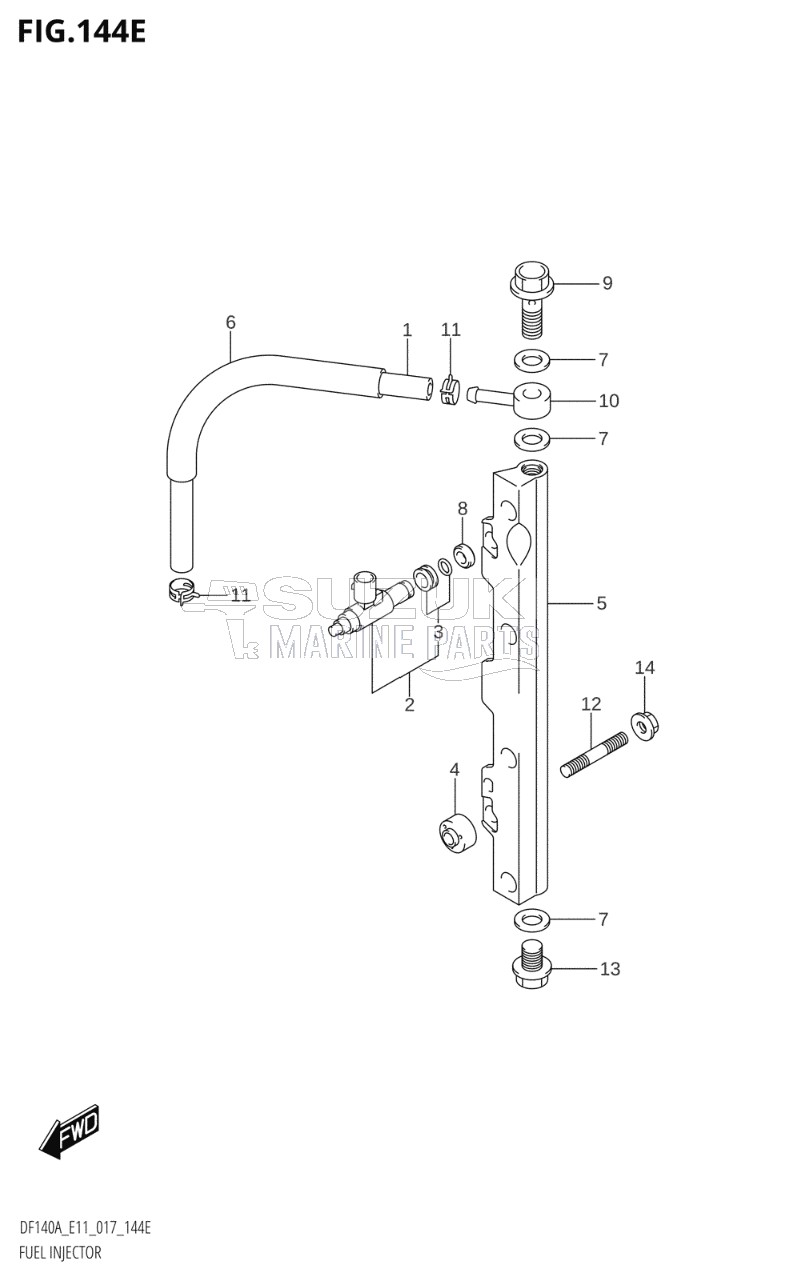 FUEL INJECTOR (DF115AZ:E40)