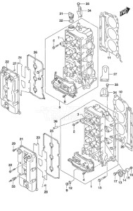 DF 300AP drawing Cylinder Head