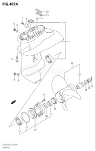 01504F-310001 (2013) 15hp P03-U.S.A (DF15A  DF15AR) DF15A drawing GEAR CASE