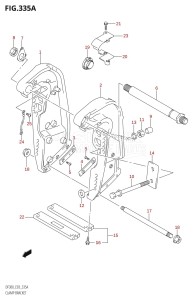 DF300Z From 30001Z-780001 (E03)  2007 drawing CLAMP BRACKET