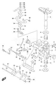 Outboard DF 25A drawing Swivel Bracket