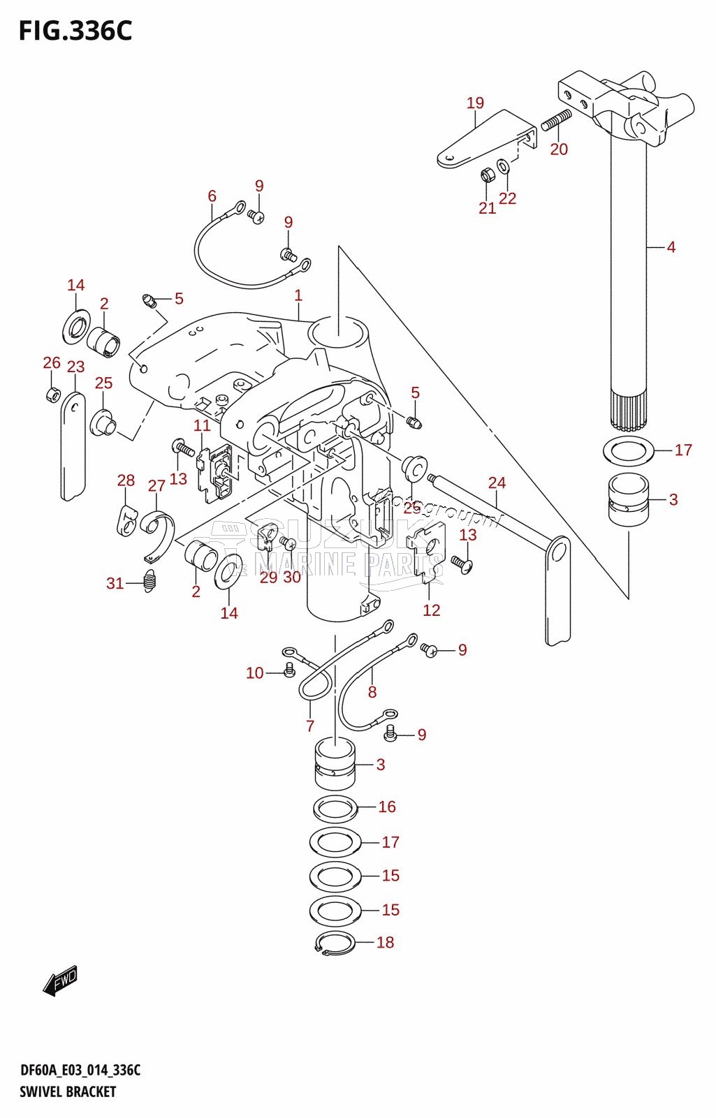 SWIVEL BRACKET (DF60A)