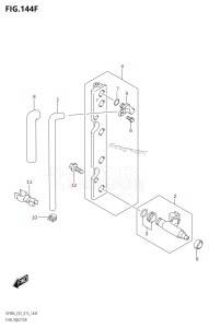 DF70A From 07003F-510001 (E01 E40)  2015 drawing FUEL INJECTOR (DF80A:E40)