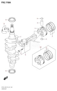 DF25A From 02504F-240001 (P01)  2022 drawing CRANKSHAFT