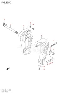 06002F-410001 (2014) 60hp E03-USA (DF60A) DF60A drawing CLAMP BRACKET (DF50AVT)