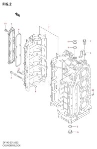 DF140Z From 14002Z-110001 (E03)  2011 drawing CYLINDER BLOCK