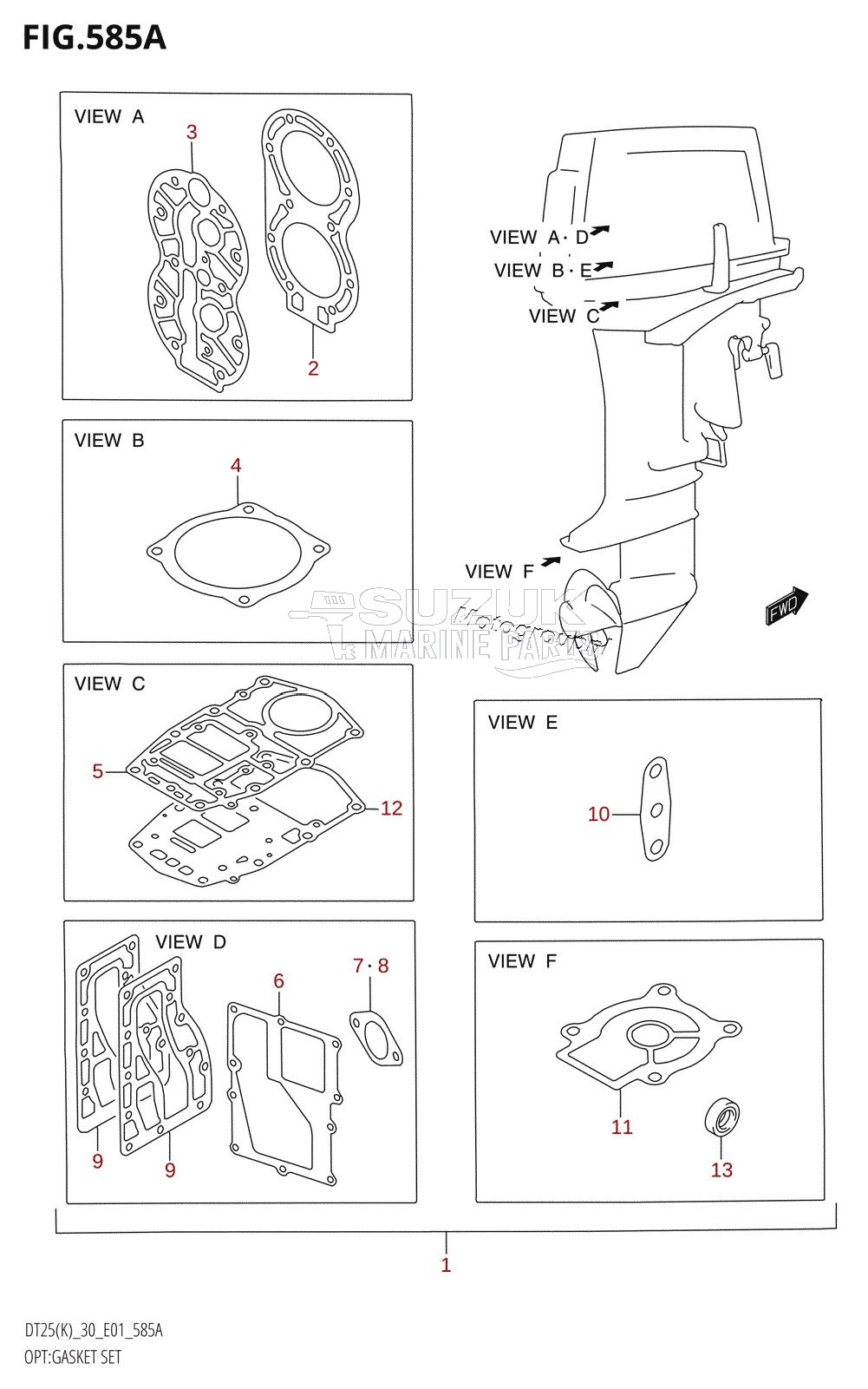 OPT:GASKET SET