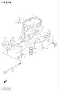 11503Z-410001 (2014) 115hp E03-USA (DF115AZ) DF115AZ drawing DRIVE SHAFT HOUSING (DF115AT:E03)