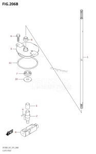 DF150AZ From 15003Z-910001 (E01 E40)  2019 drawing CLUTCH ROD (DF200AZ)