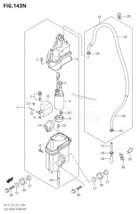 DF175TG From 17502F-410001 (E01 E40)  2014 drawing FUEL VAPOR SEPARATOR (DF175Z:E01)