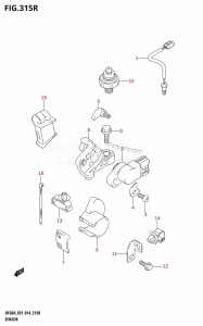 DF50A From 05004F-410001 (E01)  2014 drawing SENSOR (DF60AVT:E01)