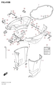 DF175AP From 17503P-910001 (E01 E40)  2019 drawing SIDE COVER (DF200AP:E01)