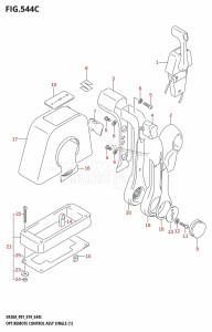 DF20A From 02002F-910001 (P01)  2019 drawing OPT:REMOTE CONTROL ASSY SINGLE (1) (DF20AR,DF20AT)