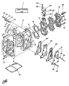 20D drawing CYLINDER--CRANKCASE