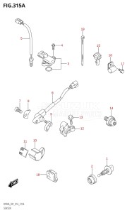 08002F-610001 (2016) 80hp E01 E40-Gen. Export 1 - Costa Rica (DF80A) DF80A drawing SENSOR