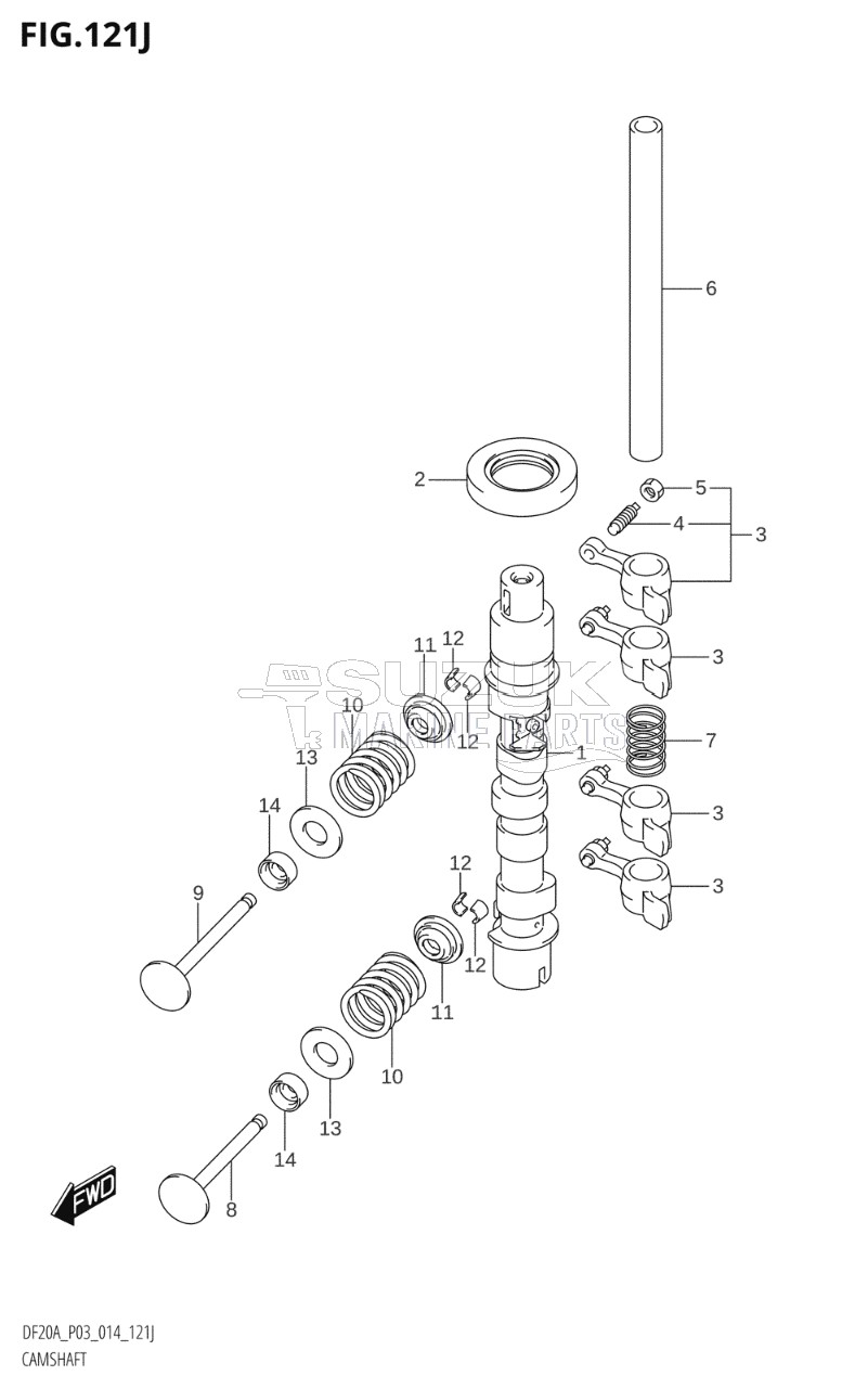 CAMSHAFT (DF20AR:P03)