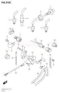 DF300A From 30002P-710001 (E03)  2017 drawing SENSOR (DF300A:E03:L-TRANSOM)