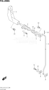 00603F-340001 (2023) 6hp P03-U.S.A (DF6A) DF6A drawing CLUTCH LEVER