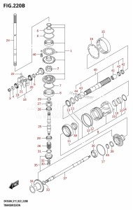 DF350A From 35001F-140001 (E11)  2021 drawing TRANSMISSION (023)