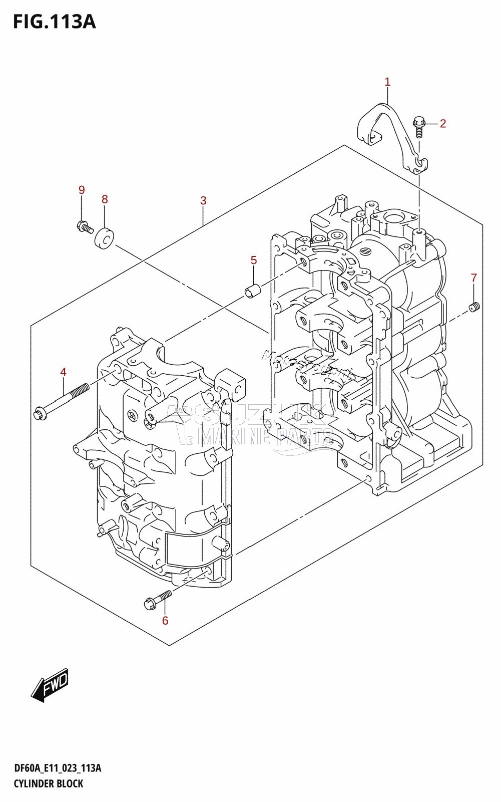 CYLINDER BLOCK (020,021)