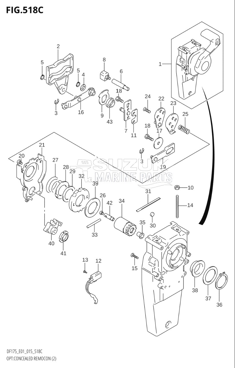 OPT:CONCEALED REMOCON (2) (DF150Z:E01)