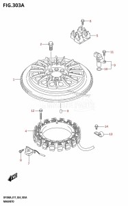 DF250ATSS From 25001N-440001 (E03)  2024 drawing MAGNETO