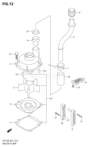 DF140 From 14001Z-680001 (E01 E40)  2006 drawing WATER PUMP