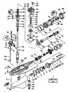 L250AETO drawing LOWER-CASING-x-DRIVE-1