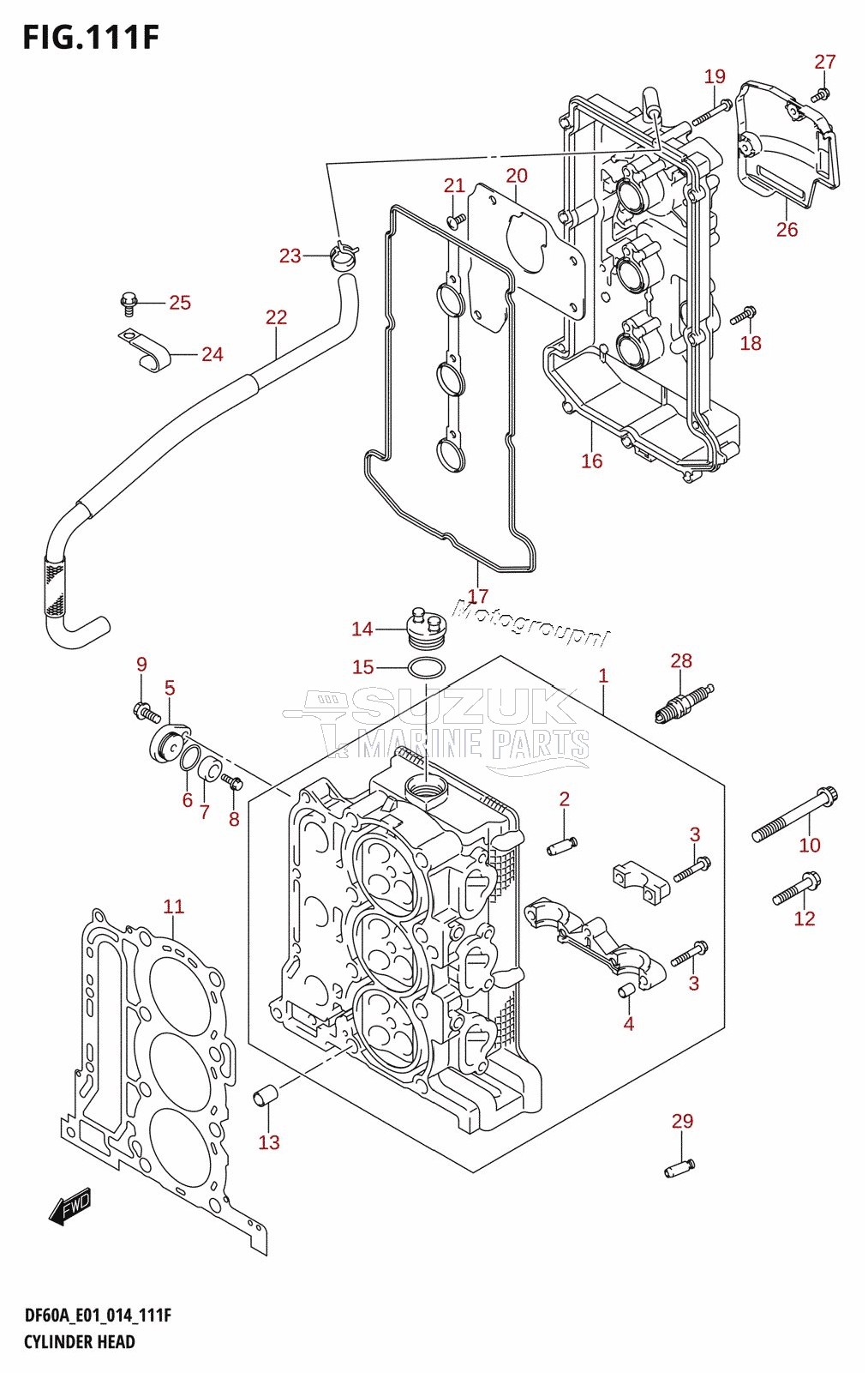 CYLINDER HEAD (DF50ATH:E01)