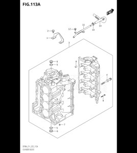 09003F-040001 (2020) 90hp E01 E40-Gen. Export 1 - Costa Rica (DF90ATH) DF90A drawing CYLINDER BLOCK