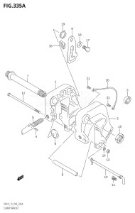 01502F-980001 (2009) 15hp P03-U.S.A (DF15K9) DF15 drawing CLAMP BRACKET ((DF9.9,DF9.9R,DF15):K4)