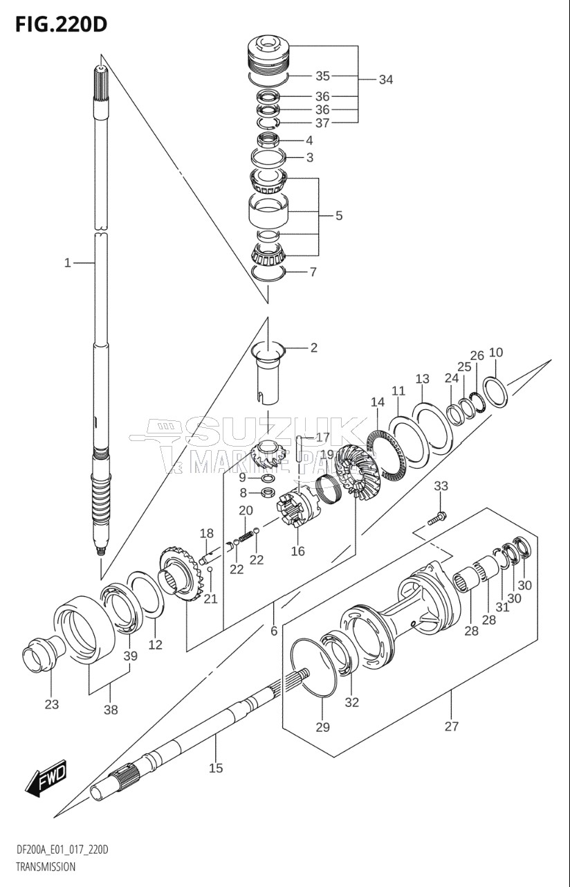 TRANSMISSION (DF200AZ:E40)