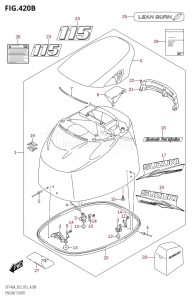 DF115AST From 11504F-510001 (E03)  2015 drawing ENGINE COVER (DF115AT:E03)