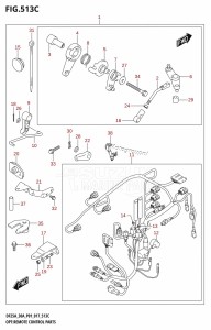 DF30A From 03003F-710001 (P01 P40)  2017 drawing OPT:REMOTE CONTROL PARTS (DF30A:P40)