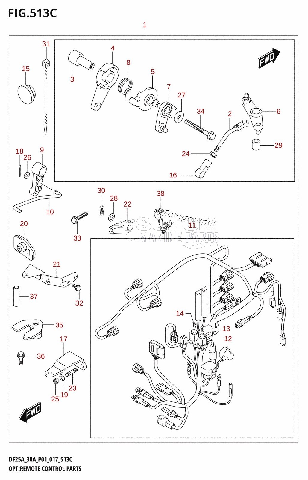 OPT:REMOTE CONTROL PARTS (DF30A:P40)