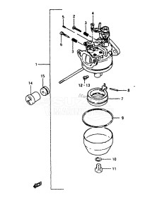 DT8 From 0801-100001 ()  1988 drawing DT8 CARBURETOR