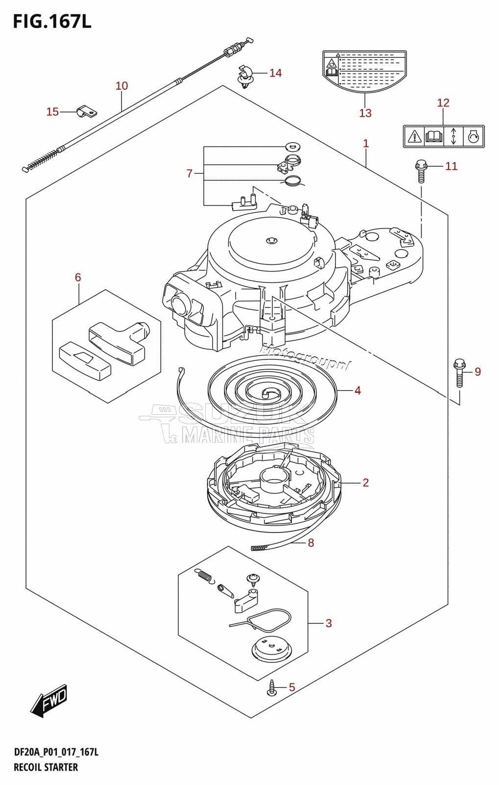 RECOIL STARTER (DF20AT:P01)