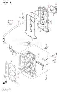 05003F-610001 (2016) 50hp E01-Gen. Export 1 (DF50A  DF50ATH) DF50A drawing CYLINDER HEAD (DF60AVT:E40)