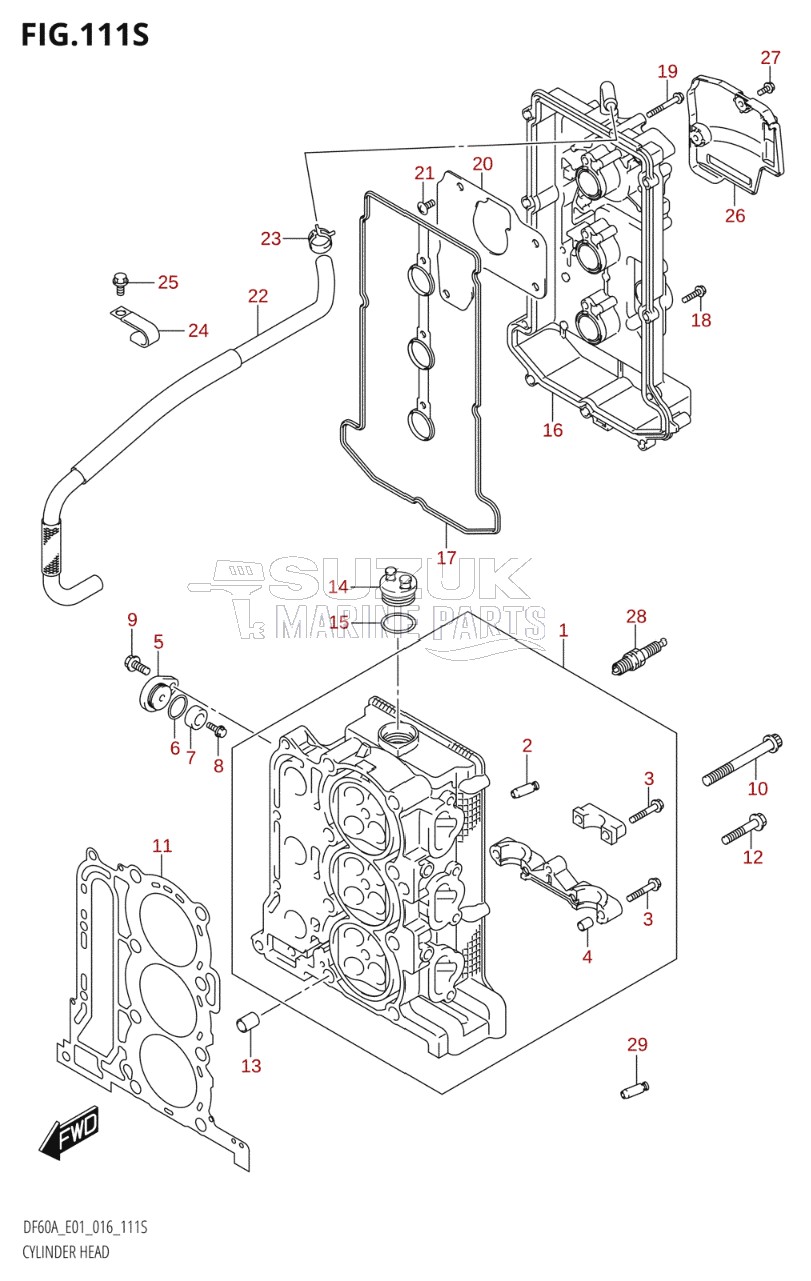 CYLINDER HEAD (DF60AVT:E40)