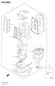 04004F-110001 (2011) 40hp E34-Italy (DF40AST) DF40A drawing OPT:GASKET SET