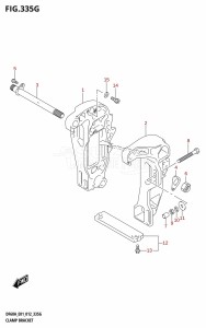 DF50A From 05003F-210001 (E01)  2012 drawing CLAMP BRACKET (DF60A:E40)