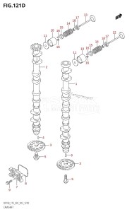 DF150Z From 15002Z-310001 (E01 E40)  2013 drawing CAMSHAFT (DF150Z:E40)