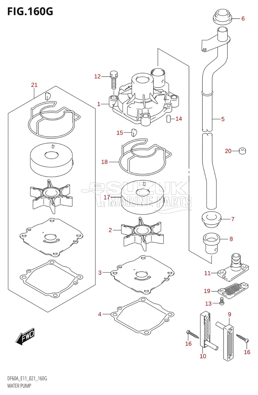 WATER PUMP ((DF60AVT,DF60AVTH):E40)