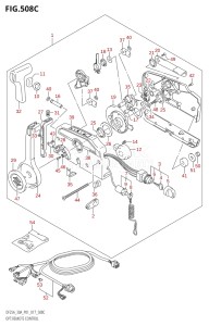 02504F-710001 (2017) 25hp P01-Gen. Export 1 (DF25A  DF25AR  DF25AT  DF25ATH) DF25A drawing OPT:REMOTE CONTROL (DF30A:P40)