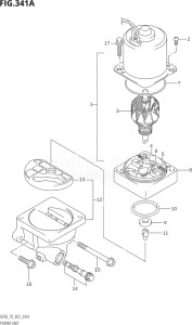 07001F-251001 (2002) 70hp E03-USA (DF70TK2) DF70 drawing POWER UNIT (W,X,Y)